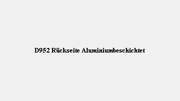 D952 Rckseite Aluminiumbeschichtet