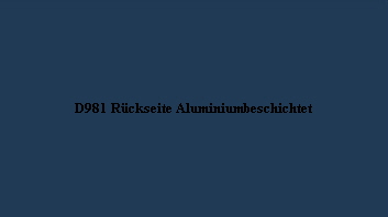 D981 Rckseite Aluminiumbeschichtet